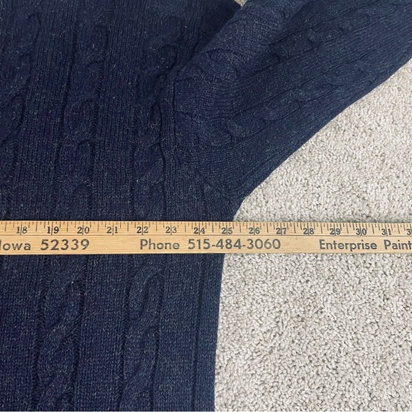 Vintage Eddie Bauer Wool Sweater Mens XL Cable Knit Shetland Wool 90s F231 - Picture 8 of 10